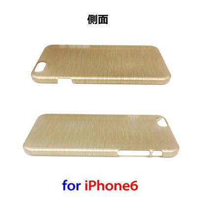 iPhone6用ハードケース/ゴールド ヘアライン