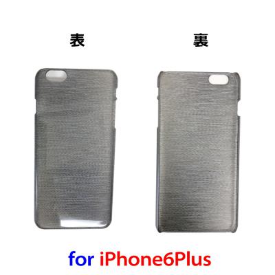 iPhone6Plus用ハードケース/ブラック ヘアライン