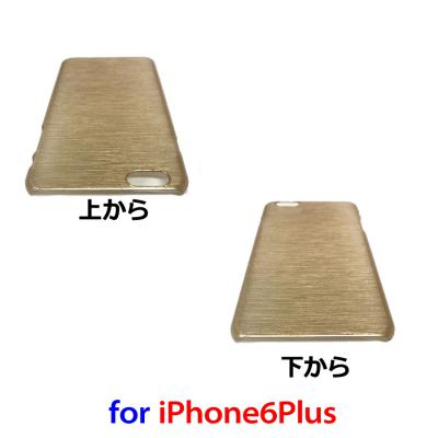 iPhone6Plus用ハードケース/ゴールド ヘアライン