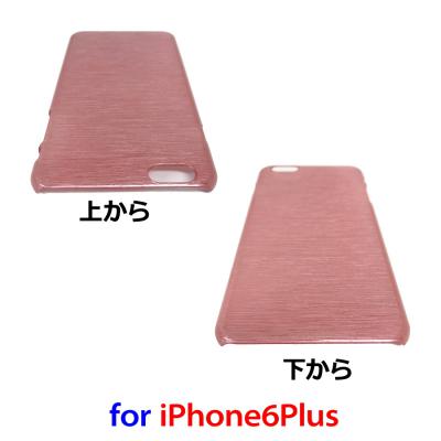 iPhone6Plus用ハードケース/ピンク ヘアライン