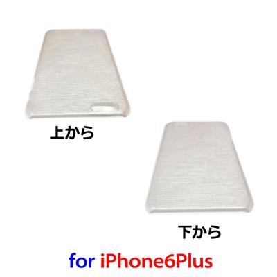 iPhone6Plus用ハードケース/シルバー ヘアライン