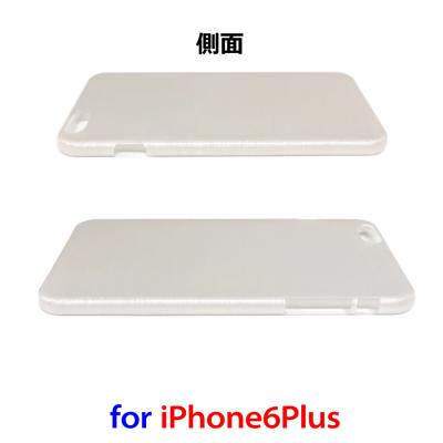 iPhone6Plus用ハードケース/シルバー ヘアライン