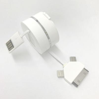 3in1充電/データ転送USBケーブル